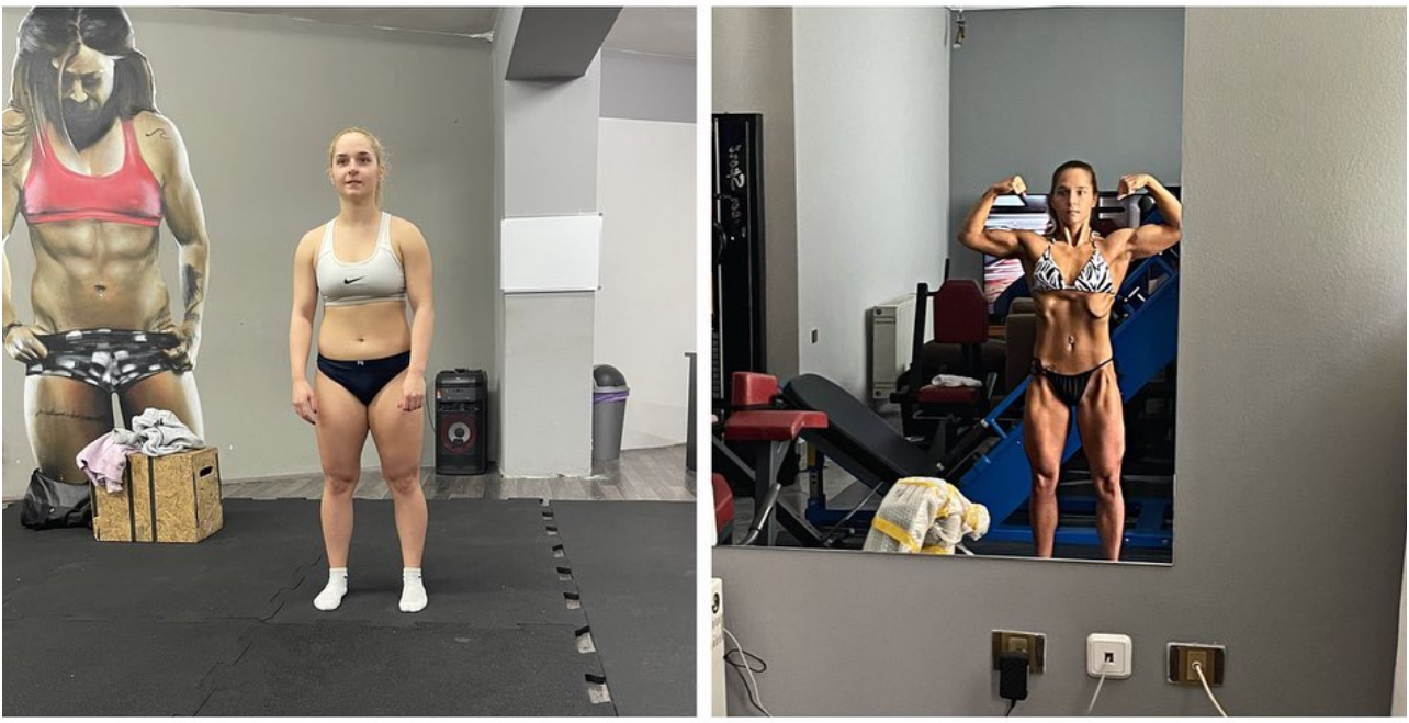 Athlete · F, 23 — Contest Prep transformation
